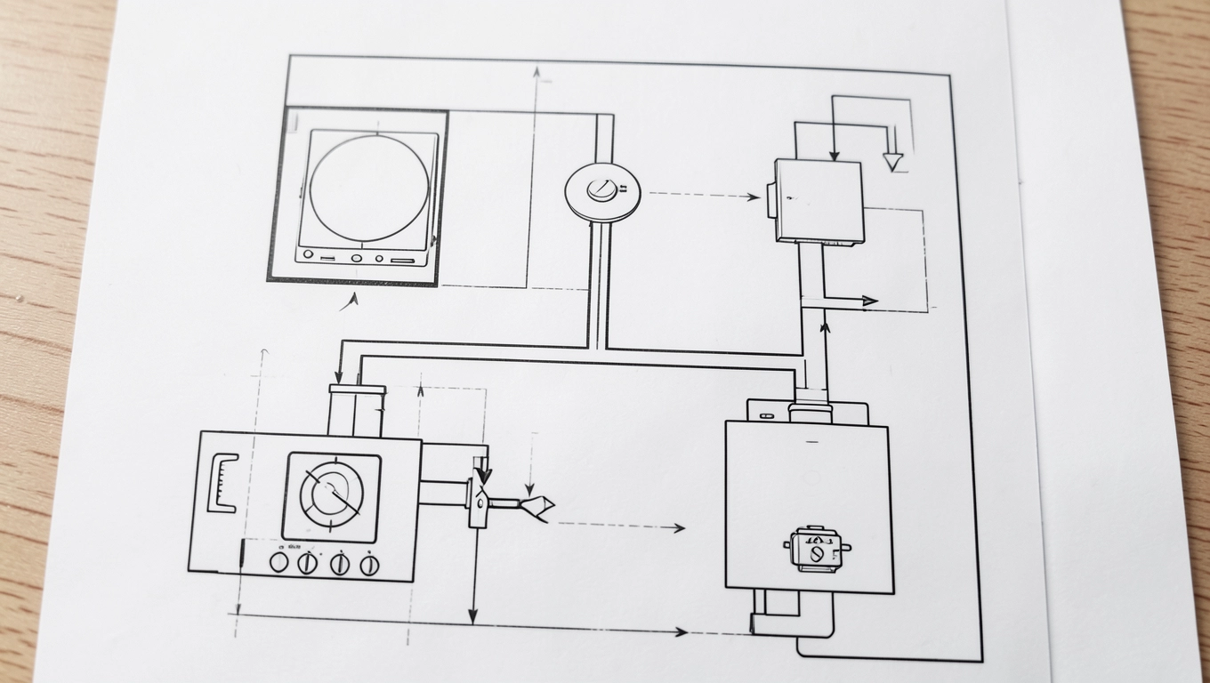 schemat instalacji gazowej w domu jednorodzinnym