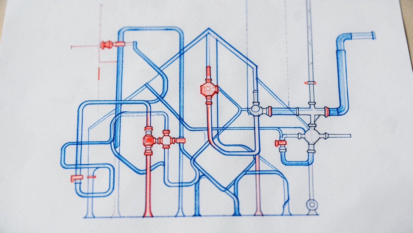 schemat instalacji gazowej w domu