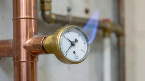jakie jest cisnienie gazu ziemnego w domu