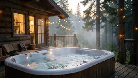 romantyczny domek dla dwojga z jacuzzi