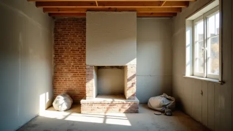 Tynkowanie komina wewnątrz domu